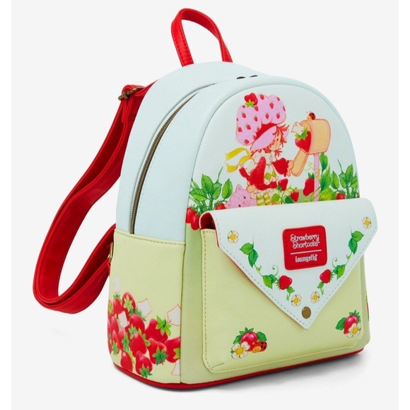 NEW! Loungefly Strawberry Shortcake Mailbox Backpack & Matching‎ Wallet SET main image 7